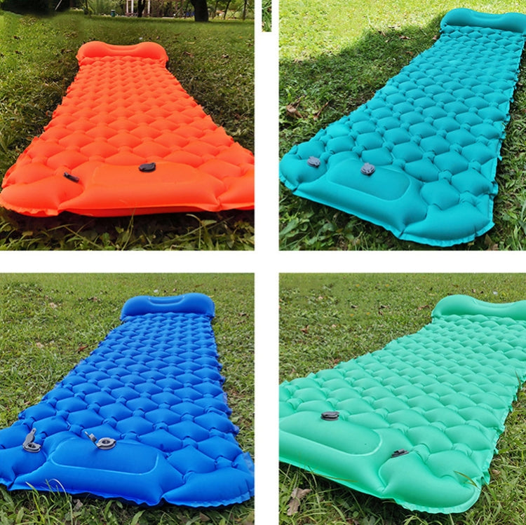 Outdoor Camping Moisture-proof Sleeping Camping Pad Foot Step Automatic Inflatable Portable TPU Mattress Inflatable Pad