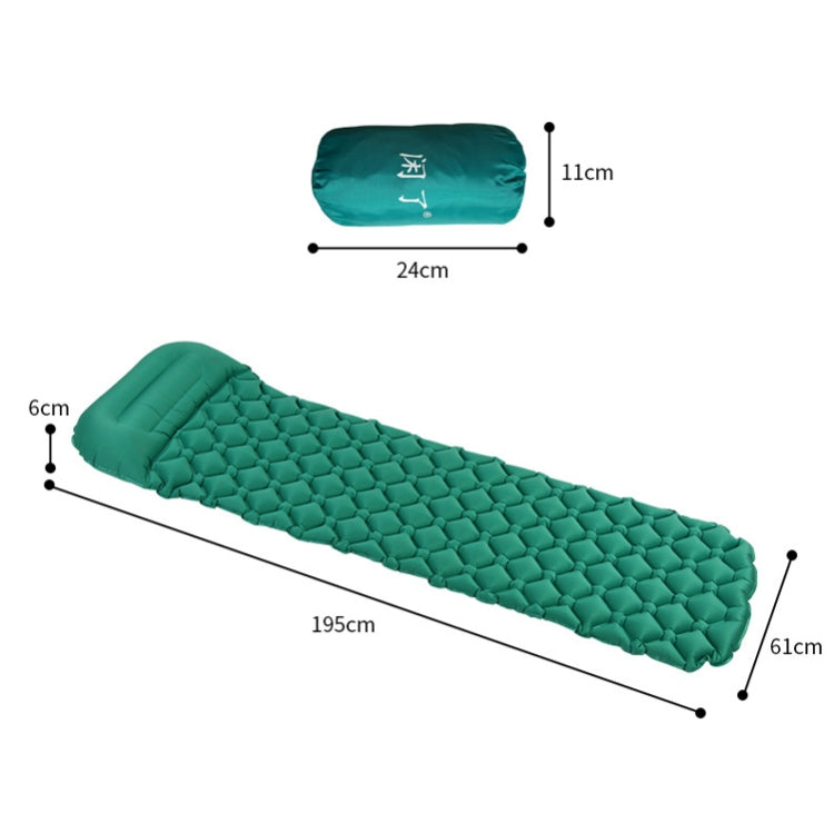 Outdoor Camping Moisture-proof Sleeping Camping Pad Foot Step Automatic Inflatable Portable TPU Mattress Inflatable Pad