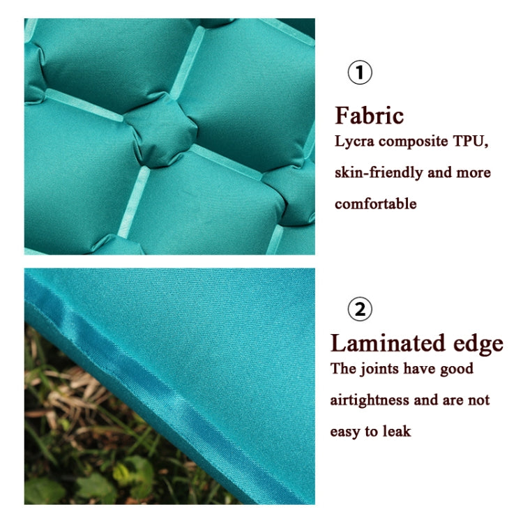 Outdoor Camping Moisture-proof Sleeping Camping Pad Foot Step Automatic Inflatable Portable TPU Mattress Inflatable Pad