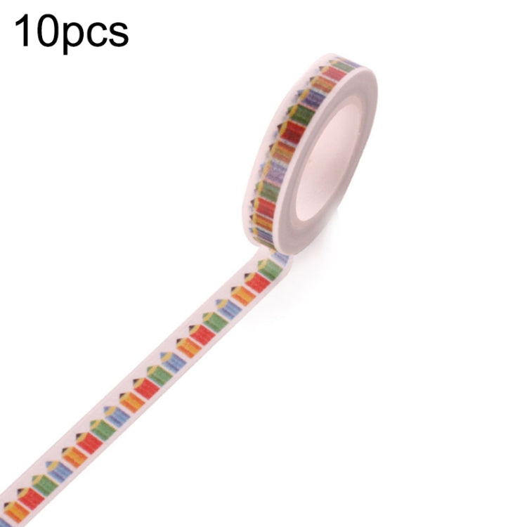 20 Rolls 8mmx10m Paper Tape Hand Ledger Decoration Sticker