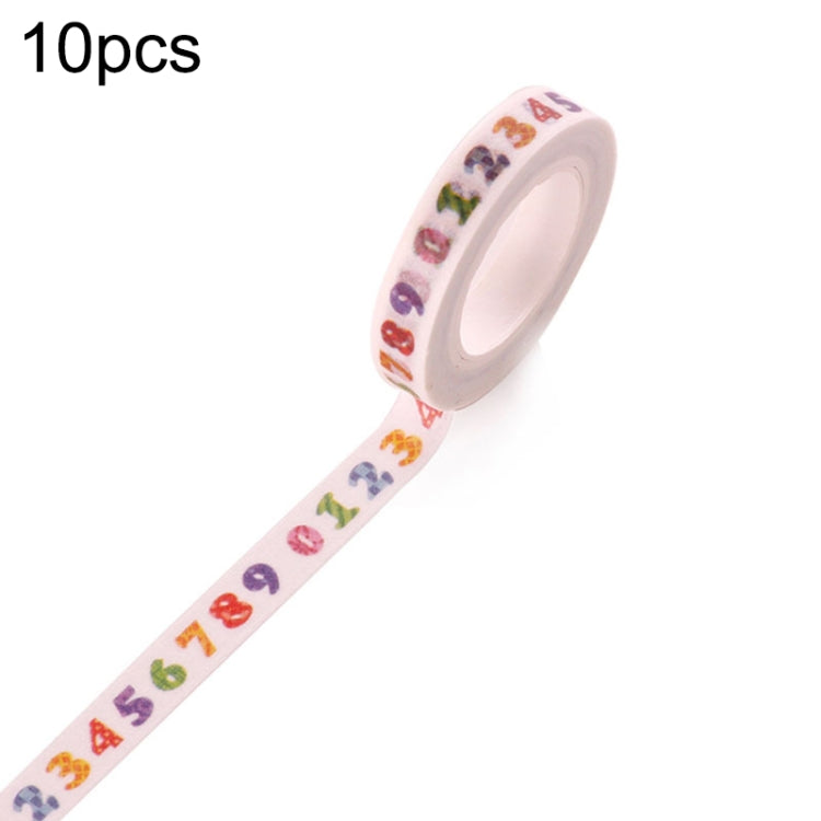 20 Rolls 8mmx10m Paper Tape Hand Ledger Decoration Sticker