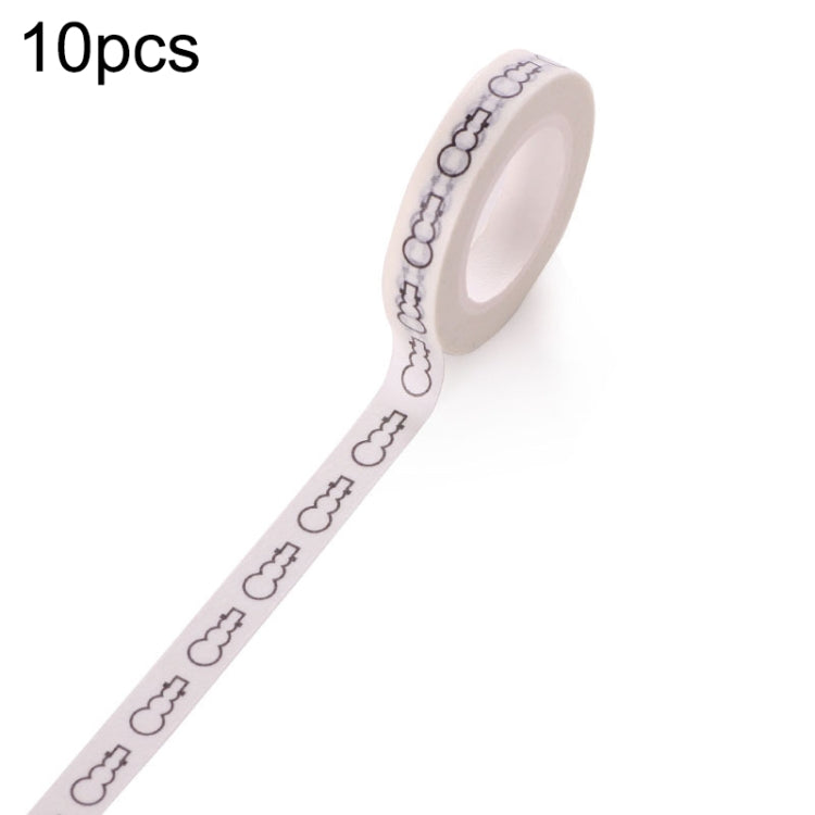 20 Rolls 8mmx10m Paper Tape Hand Ledger Decoration Sticker