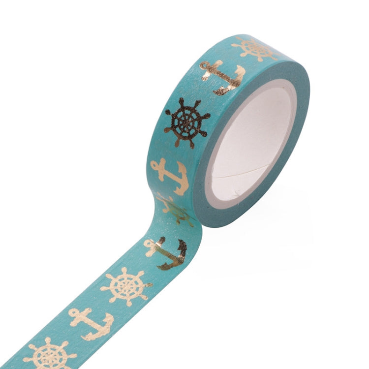 6 Rolls Bronzing Paper Tape Decorative Album Paper Hand Torn Stickers