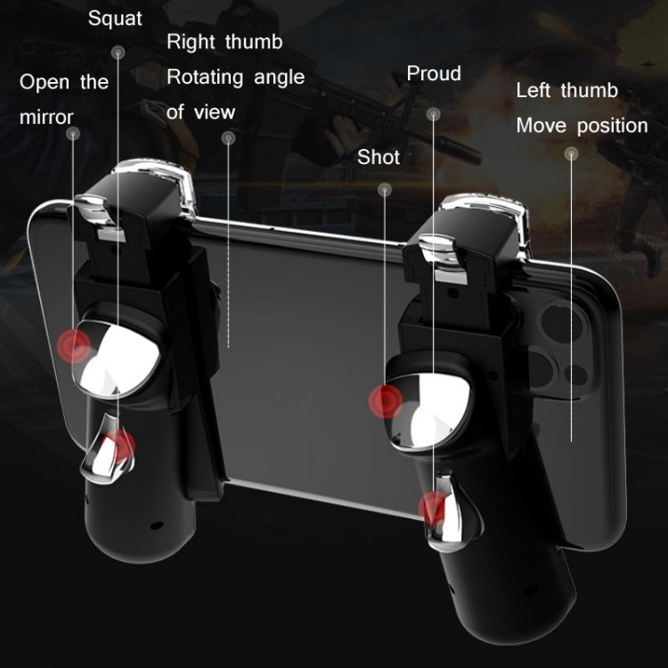 Magic Shadow Six-finger Linkage Physical Pulse Recordable FM Burst Gamepad