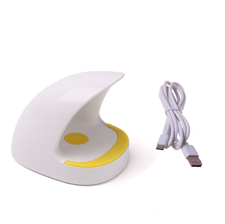 2 PCS 6W Mini LED Nail Lamp Quick Dry Single Finger Eggshell Phototherapy Lamp With USB Data Line
