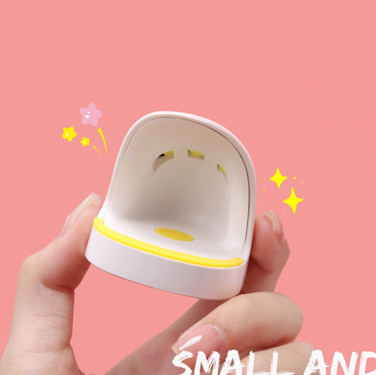 2 PCS 6W Mini LED Nail Lamp Quick Dry Single Finger Eggshell Phototherapy Lamp With USB Data Line