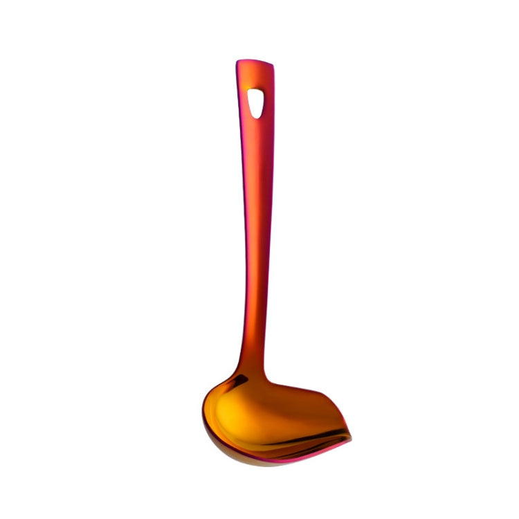 304 Stainless Steel Oil Spoon Thickened Soup Spoon Pouring Sauce Spoon, Specification: Magic Red