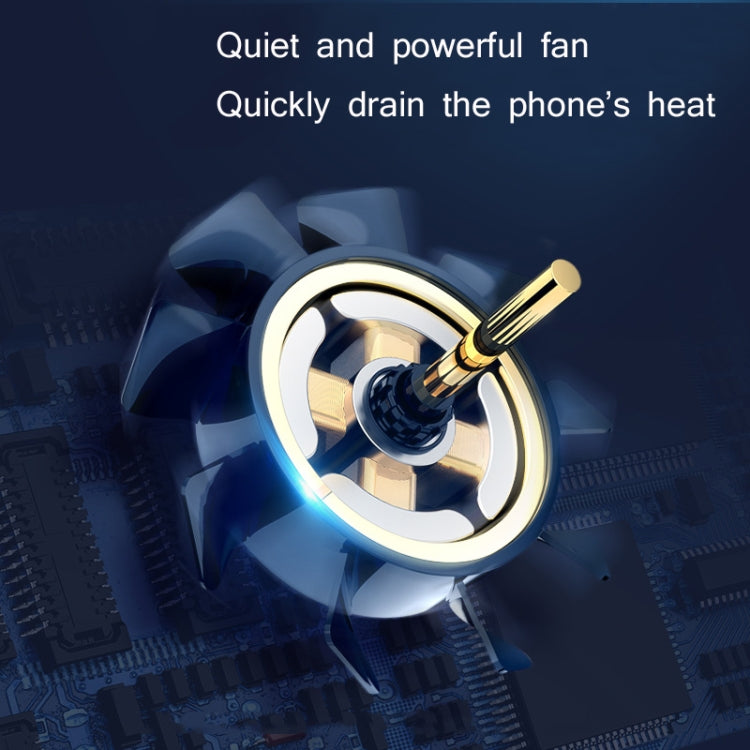 AS-03 Battery Type Portable All-in-one Fan Mobile Phone Radiator with Colorful Lights