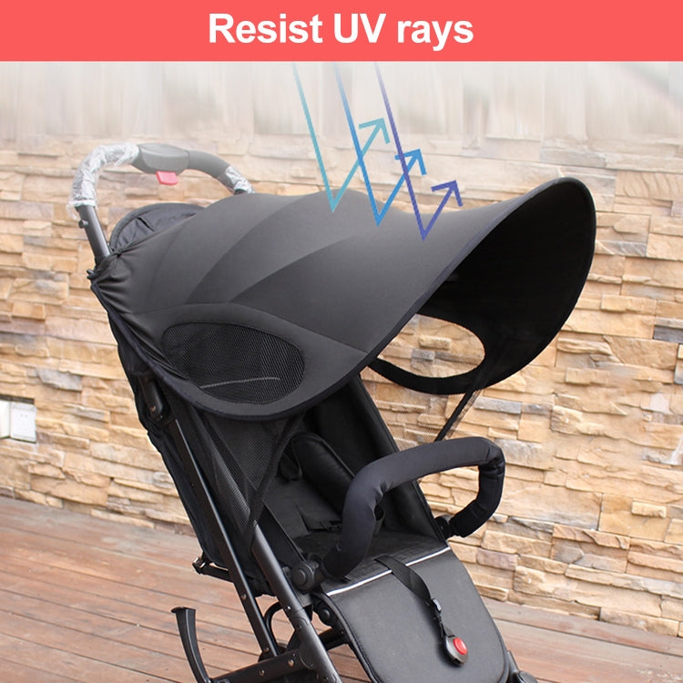 Stroller Sunshade Anti-Ultraviolet Stroller Shed, Colour: Black Waterproof