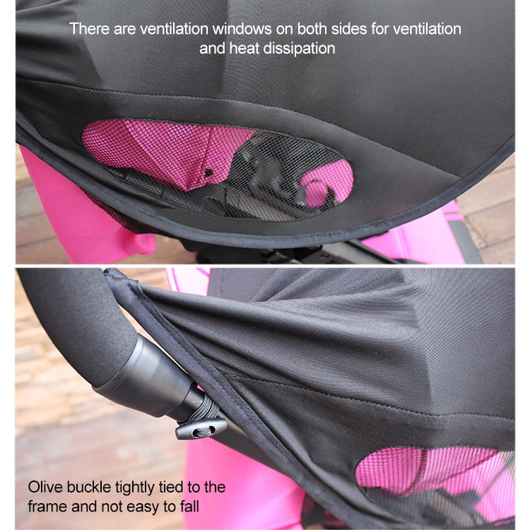 Stroller Sunshade Anti-Ultraviolet Stroller Shed, Colour: Purple No Waterproof