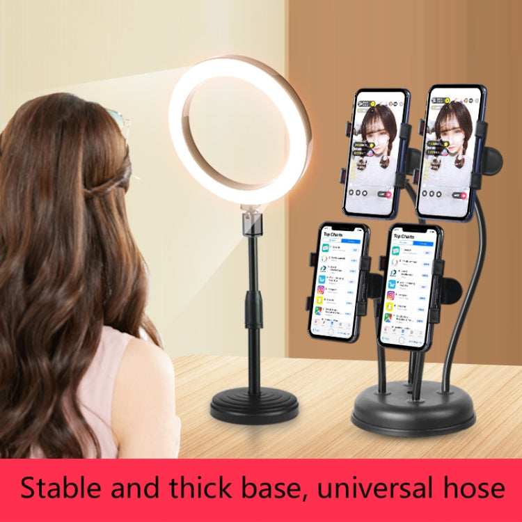 LX-03 Phone Selfie Beauty Live Support LED Fill Light Desktop Multi-Camera Photo Photography Support, Specification: Four-bit +16CM Fill Light