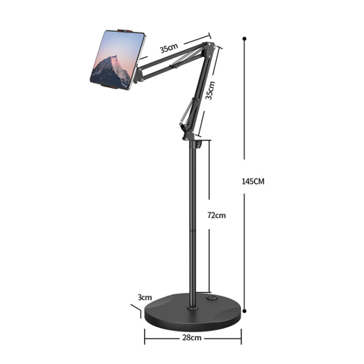 D09 Lazy Mobile Phone Stand Bedside Desktop Tablet Stand, Specification: 1.4M Bracket