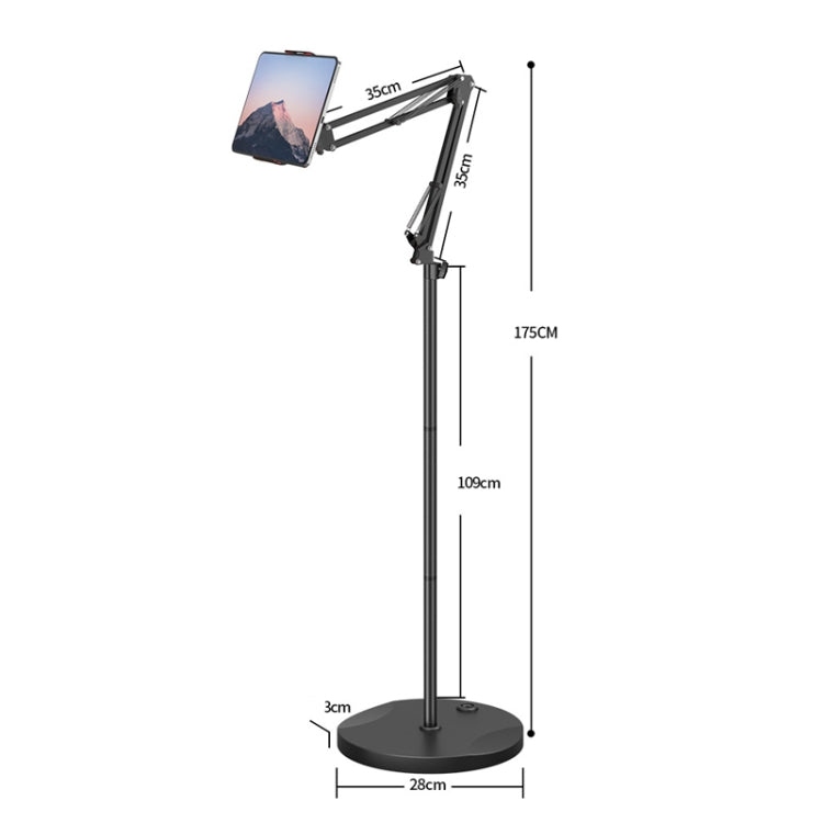 D09 Lazy Mobile Phone Stand Bedside Desktop Tablet Stand, Specification: 1.7M Bracket