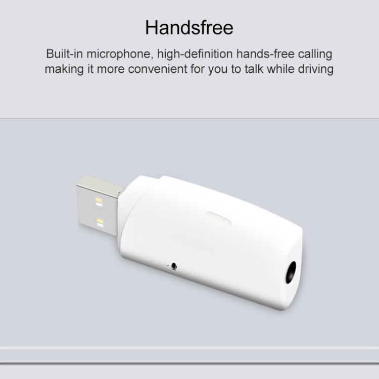 2 PCS BT101 USB Dual Output Bluetooth 5.0 Wireless Audio Receiver Adapter