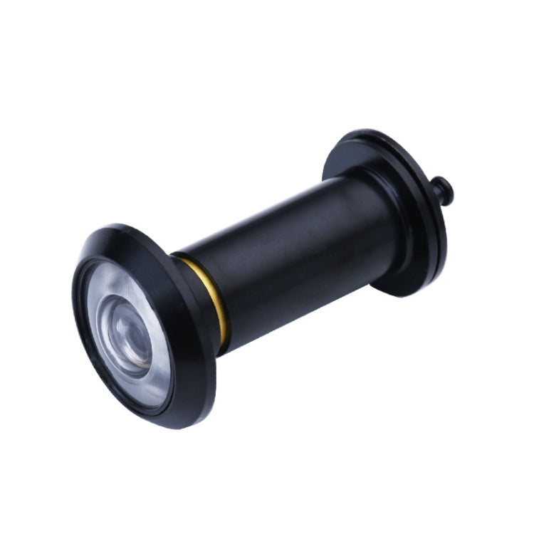 2 PCS Security Door Cat Eye HD Glass Lens 200 Degrees Wide-Angle Anti-Tiny Hotel Door Eye, Specification: 16mm Black