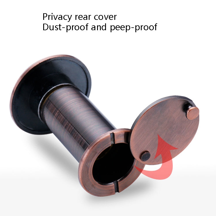 2 PCS Security Door Cat Eye HD Glass Lens 200 Degrees Wide-Angle Anti-Tiny Hotel Door Eye, Specification: 16mm Black