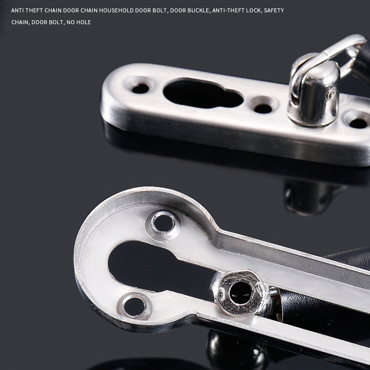 2 PCS Thickened Anti-Theft Chain Stainless Steel Door Bolts Hotel Room Door Chain Buckle Door Chain, Specification: Large (Green Bronze)
