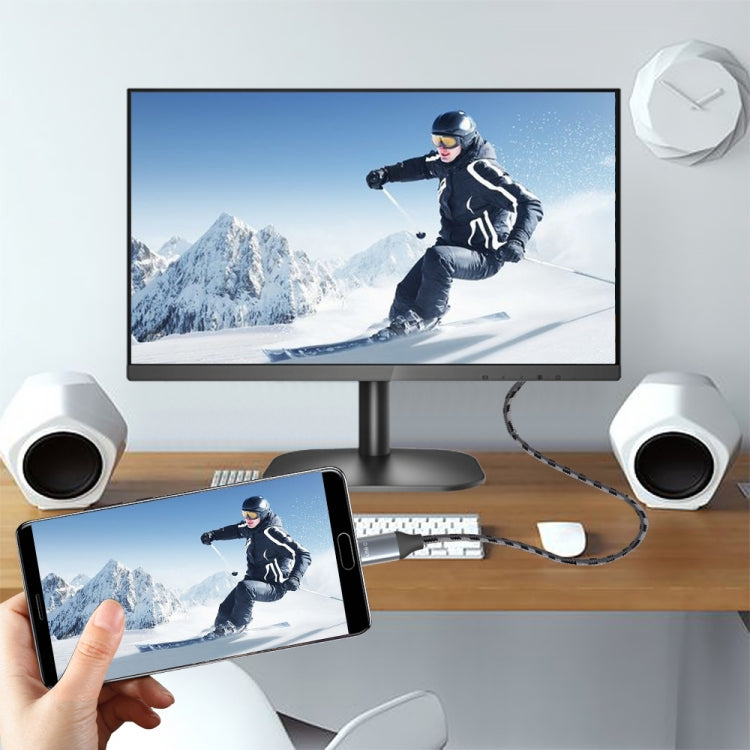 1m 8K USB-C / Type-C To DisplayPort1.4  Adapter Connect Cable