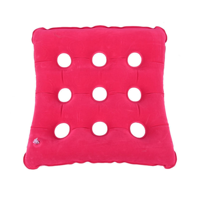 2 PCS Anti-Decubitus Inflatable Cushion For Pregnant Women And Elderly Health Care Cushion,Style: Square Rose Red