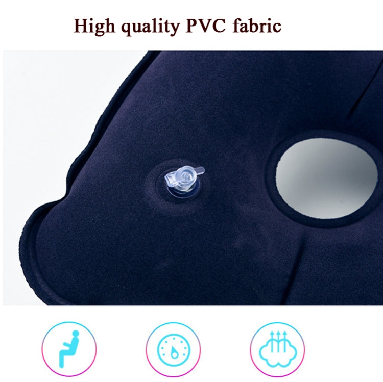 2 PCS Anti-Decubitus Inflatable Cushion For Pregnant Women And Elderly Health Care Cushion,Style: Round Blue