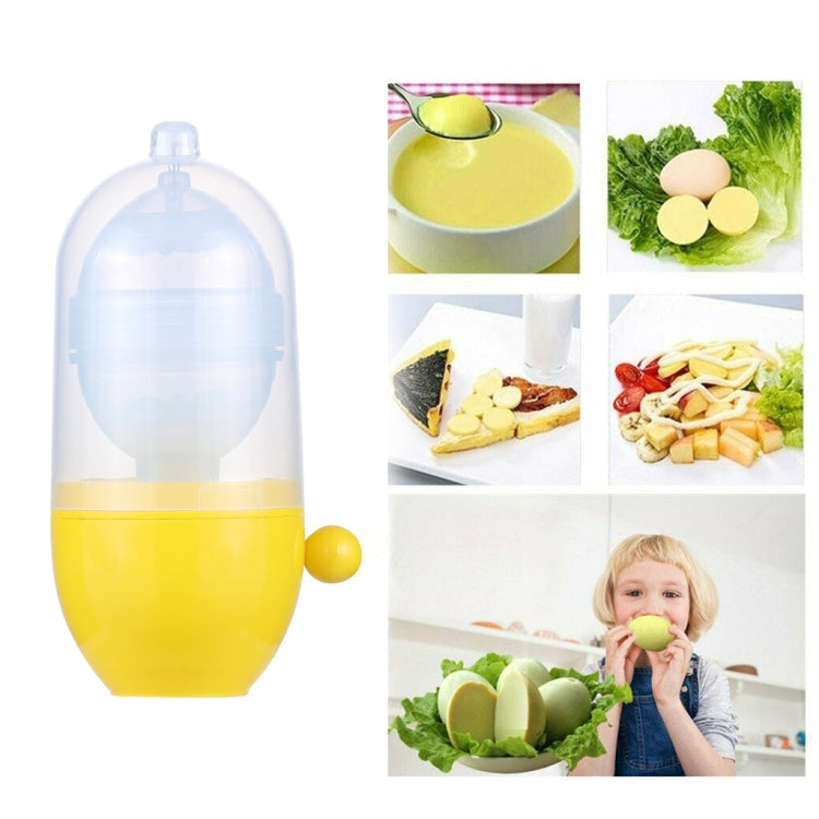2 PCS Golden Egg Puller Household Hand-Cranked Egg Shaker Eggs Mixing Maker Kitchen Utensils, Specification: Second Generation