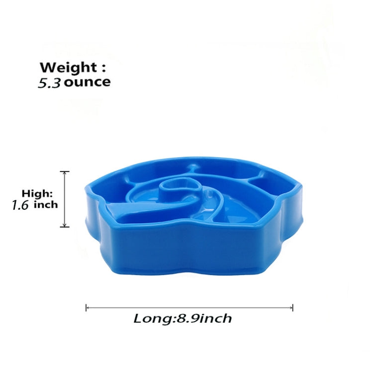 2 PCS Pet Conch-Shaped Slow Food Bowl Choking-Proof Food Box For Dogs & Cats Random Colour Delivery