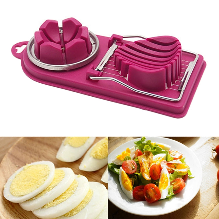6 PCS Multifunctional Egg Cutter Kitchen Tool Stainless Steel Fancy Egg Cutter