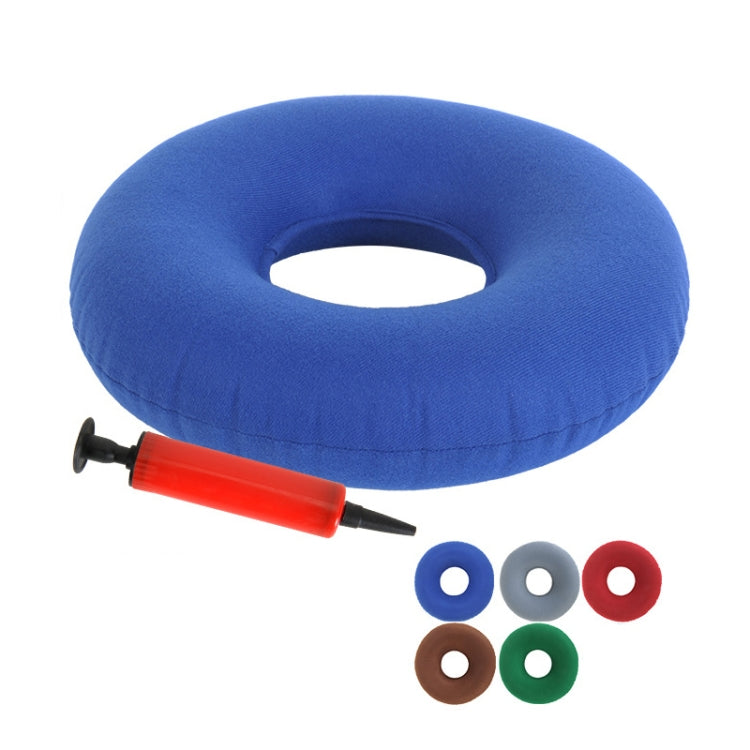 2 PCS Inflatable Anti-Hemorrhoids Round Air Cushion PVC Thickened Health Cushion