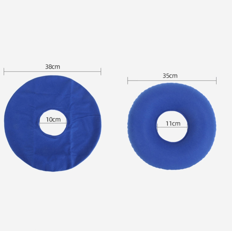 2 PCS Inflatable Anti-Hemorrhoids Round Air Cushion PVC Thickened Health Cushion