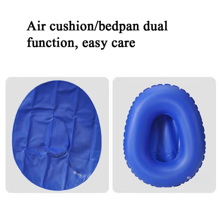 2 PCS Elderly Bed Care Inflatable Bedpan Pregnant Women Pick Up The Urinal