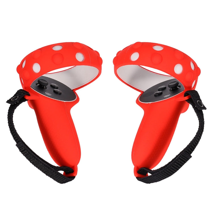 2 Sets GS092 Handle Controller Silicone Protective Cover Anti-Fall And Anti-Lost All-Inclusive Cover For Oculus Quest 2