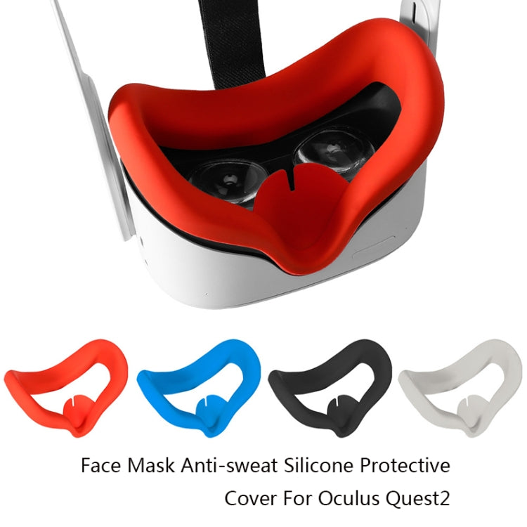 2 PCS GS0090 Eye Mask Face Mask Shading Anti-Sweat Silicone Protective Cover For Oculus Quest2