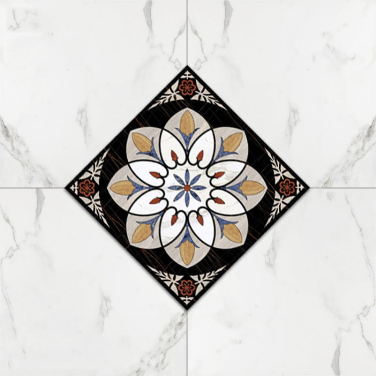 3 Sets Self-Adhesive Floor Waterproof Wear Angle Stickers Living Room Bathroom Floor Brick Decoration Stickers, Specification: Standard Matte