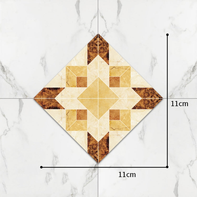 3 Sets Self-Adhesive Floor Waterproof Wear Angle Stickers Living Room Bathroom Floor Brick Decoration Stickers, Specification: Twill Wear-resistant
