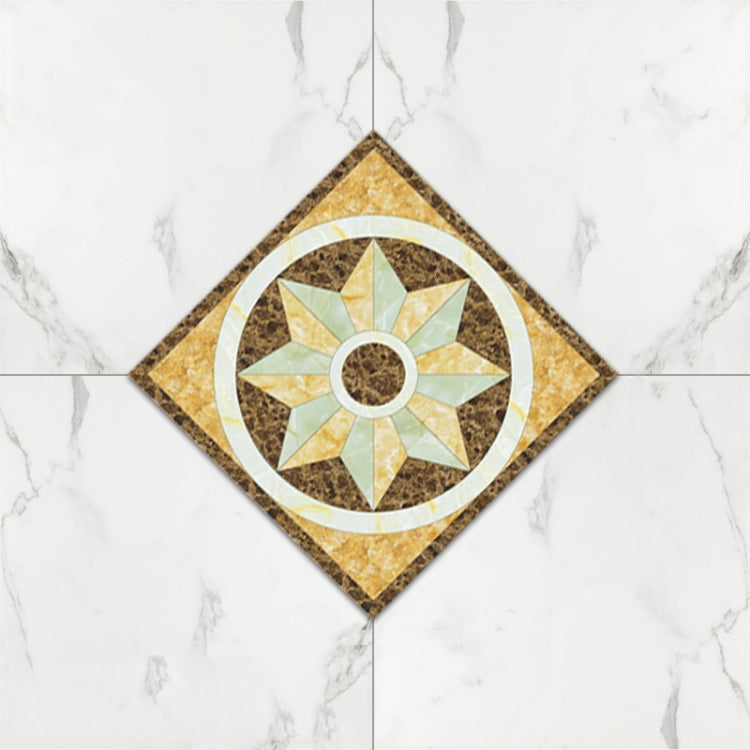 3 Sets Self-Adhesive Floor Waterproof Wear Angle Stickers Living Room Bathroom Floor Brick Decoration Stickers, Specification: Twill Wear-resistant