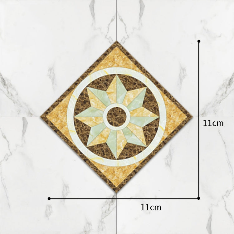 3 Sets Self-Adhesive Floor Waterproof Wear Angle Stickers Living Room Bathroom Floor Brick Decoration Stickers, Specification: Twill Wear-resistant