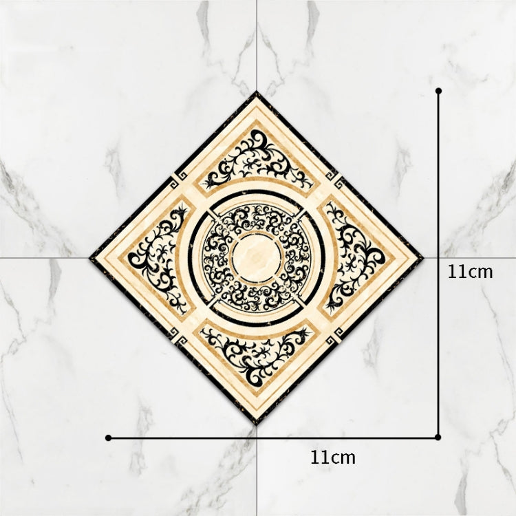 3 Sets Self-Adhesive Floor Waterproof Wear Angle Stickers Living Room Bathroom Floor Brick Decoration Stickers, Specification: Twill Wear-resistant