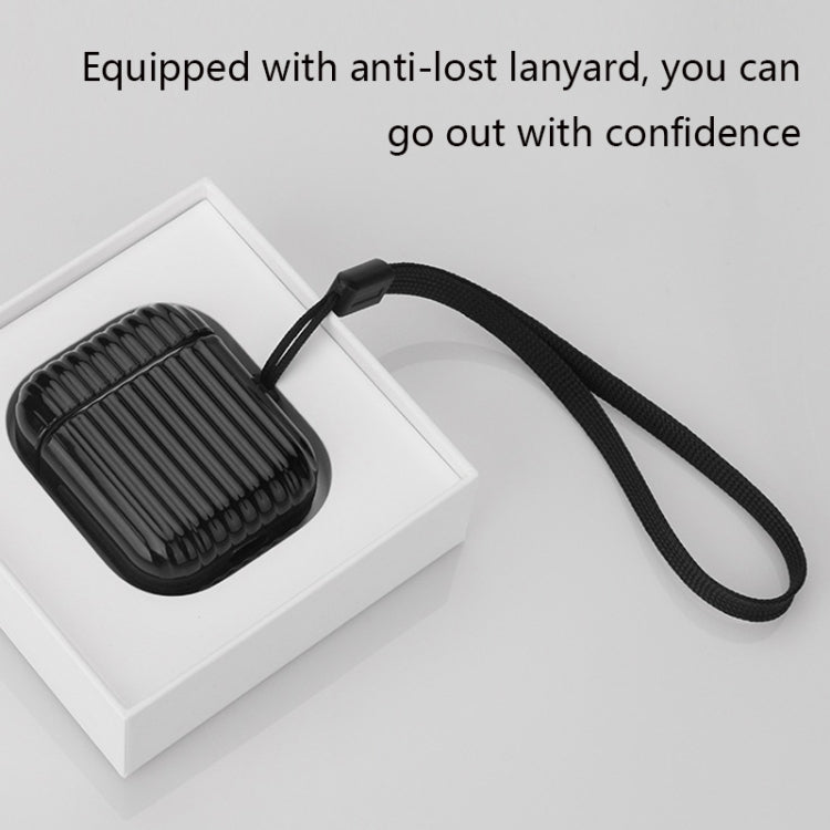 2 PCS GS011  Anti-fall Plastic Suitcase Shape Wireless Earphone Protective Case For Airpods1/2