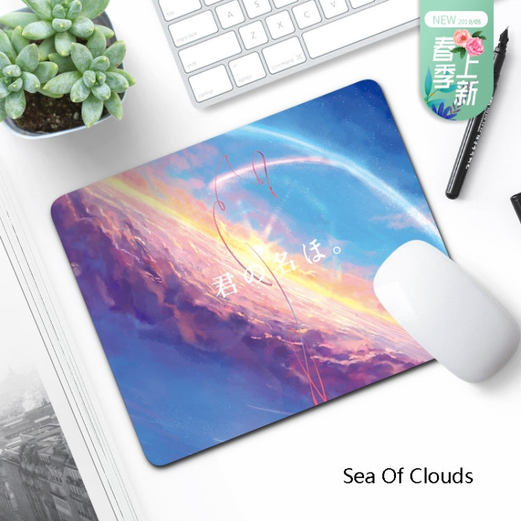 6 PCS Non-Slip Mouse Pad Thick Rubber Mouse Pad, Size: 21 X 26cm