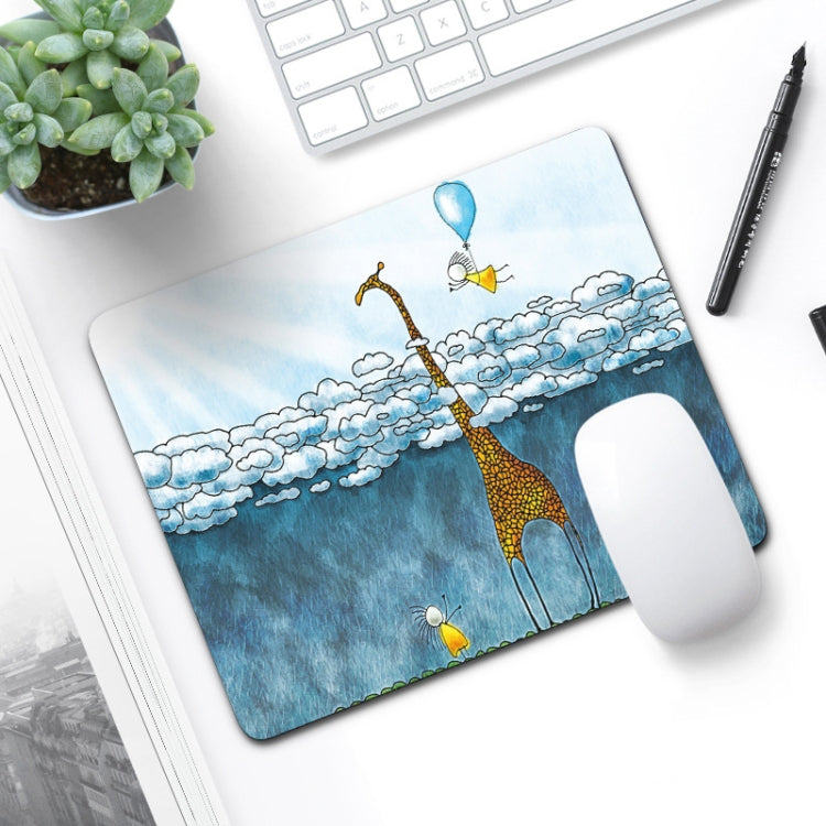 6 PCS Non-Slip Mouse Pad Thick Rubber Mouse Pad, Size: 21 X 26cm