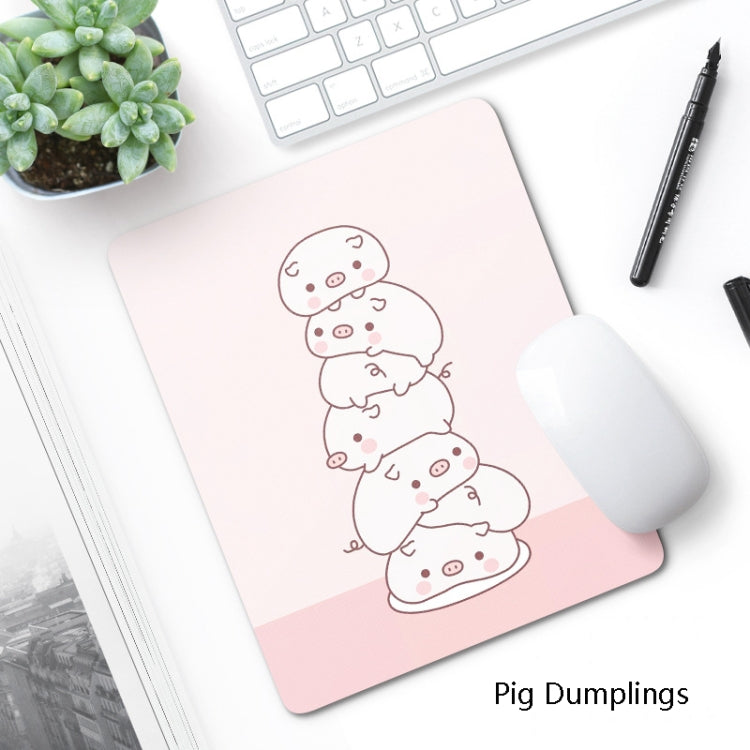 6 PCS Non-Slip Mouse Pad Thick Rubber Mouse Pad, Size: 21 X 26cm