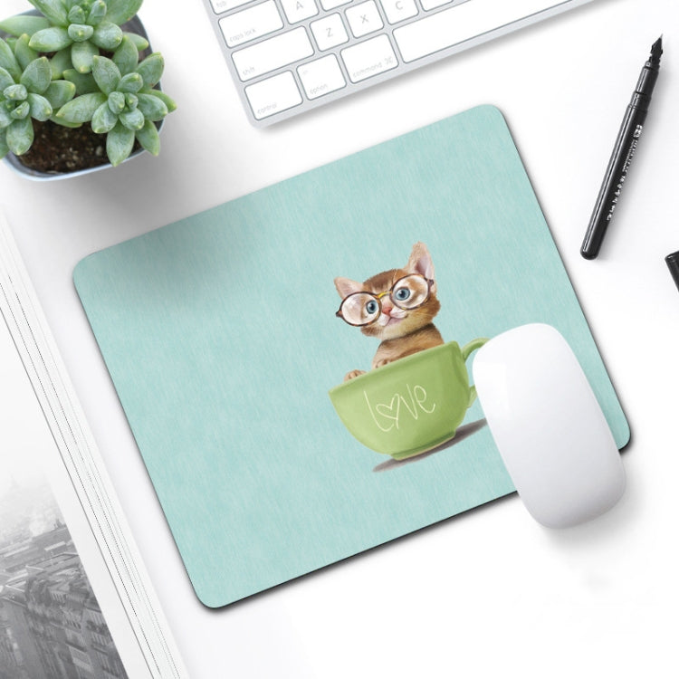 6 PCS Non-Slip Mouse Pad Thick Rubber Mouse Pad, Size: 21 X 26cm