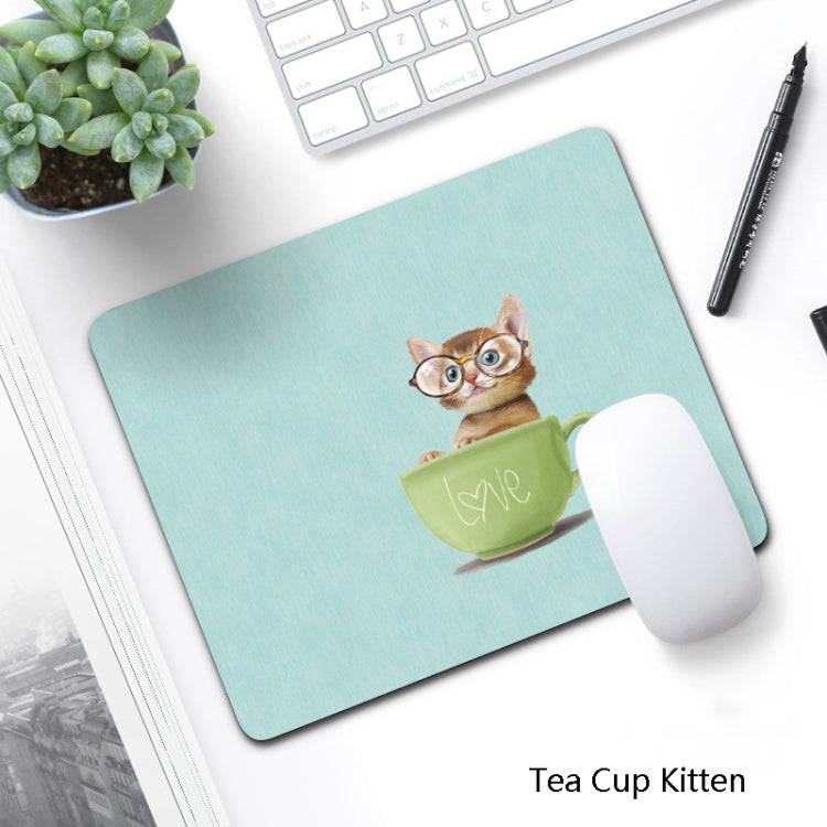 6 PCS Non-Slip Mouse Pad Thick Rubber Mouse Pad, Size: 21 X 26cm