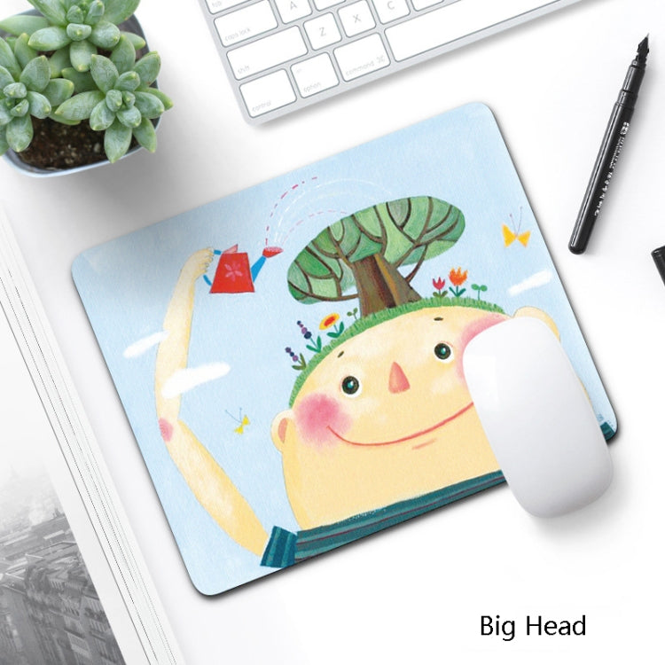 6 PCS Non-Slip Mouse Pad Thick Rubber Mouse Pad, Size: 21 X 26cm