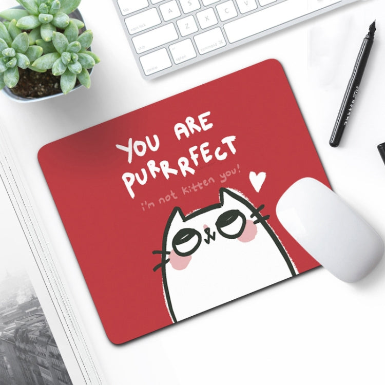 6 PCS Non-Slip Mouse Pad Thick Rubber Mouse Pad, Size: 21 X 26cm