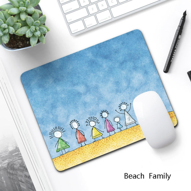6 PCS Non-Slip Mouse Pad Thick Rubber Mouse Pad, Size: 21 X 26cm