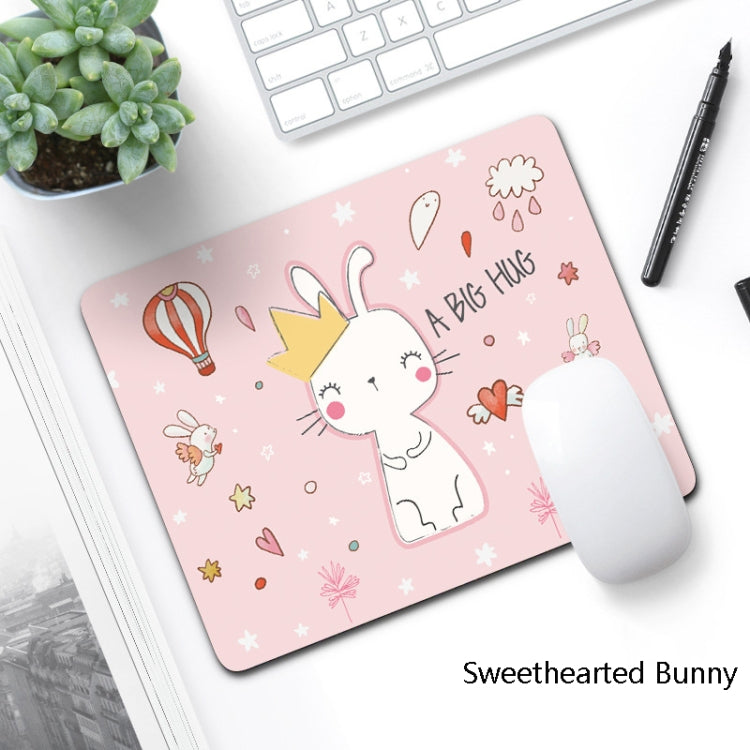 6 PCS Non-Slip Mouse Pad Thick Rubber Mouse Pad, Size: 21 X 26cm