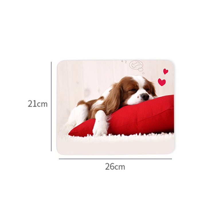 6 PCS Non-Slip Mouse Pad Thick Rubber Mouse Pad, Size: 21 X 26cm
