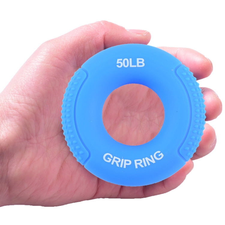 2 PCS Silicone Gripper Finger Exercise Grip Ring, Specification: Universal point of 50LB blue