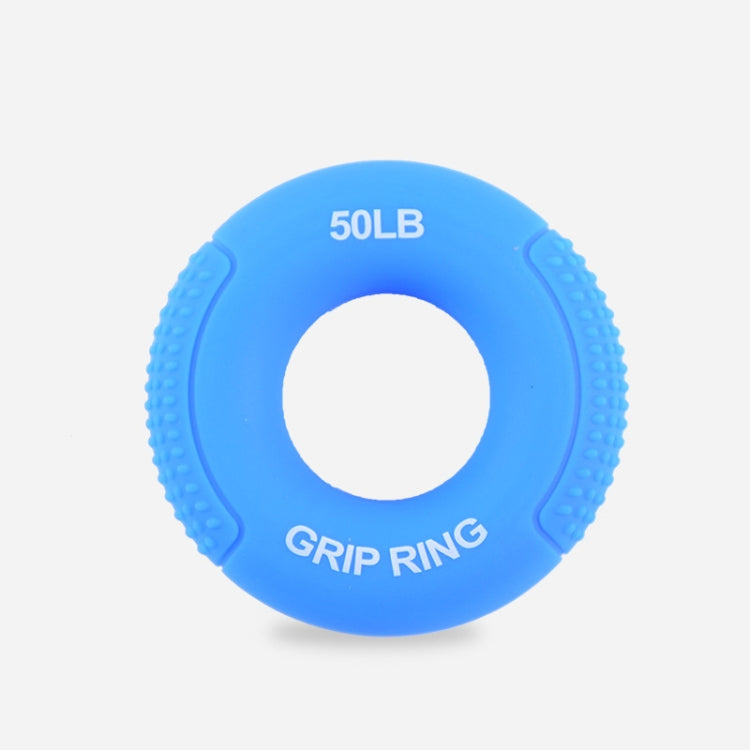 2 PCS Silicone Gripper Finger Exercise Grip Ring, Specification: Universal point of 50LB blue